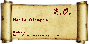 Meila Olimpia névjegykártya
